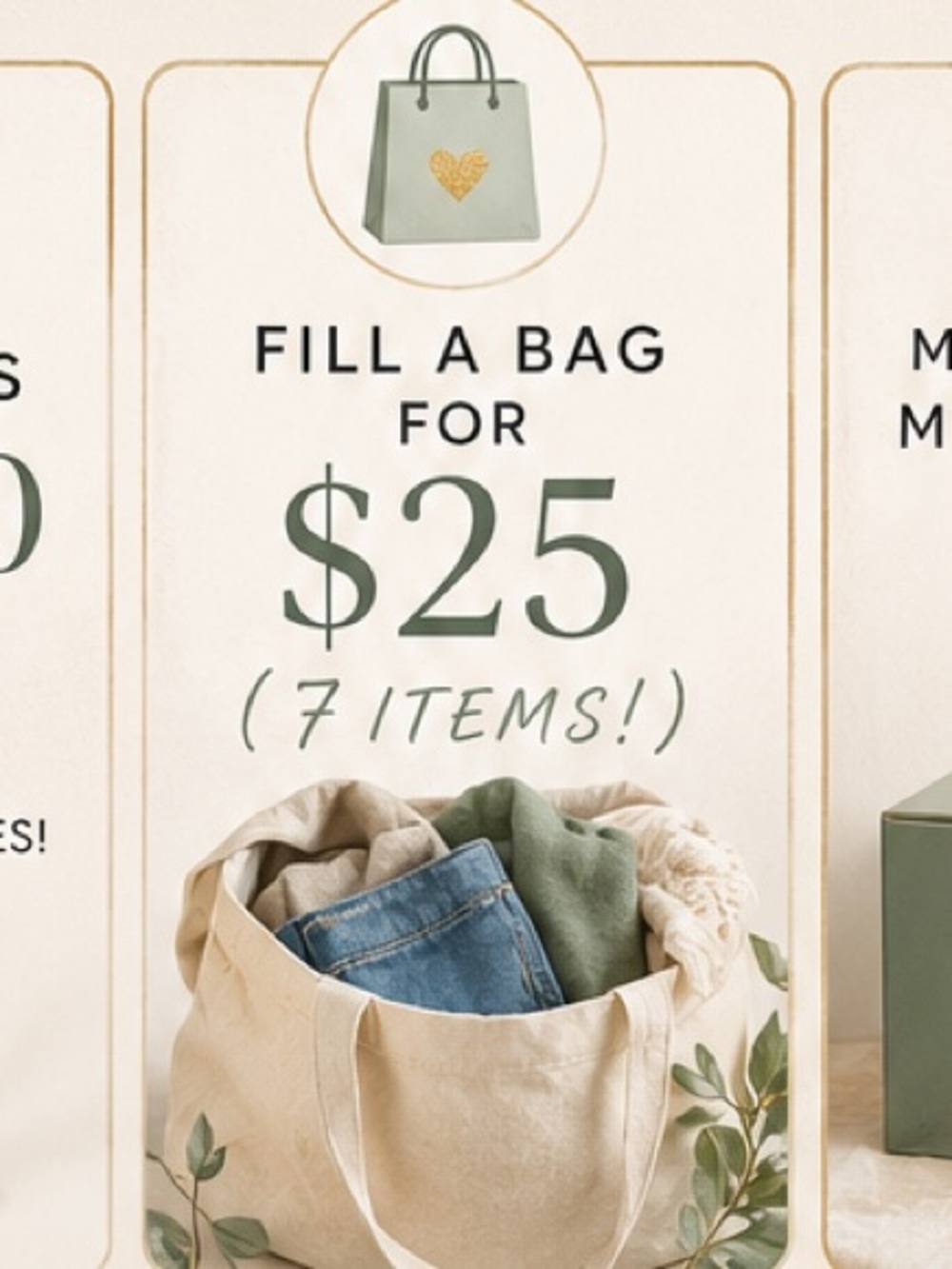 Fill a Bag Sale for $25